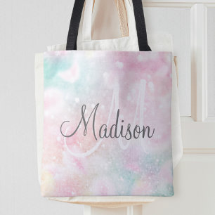 Glamoureus Glitter Pink  Patroon Tote Bag