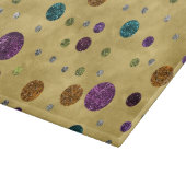 Glamoureus Glitter Polka Dots Gold Snijplank (Hoek)
