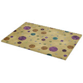 Glamoureus Glitter Polka Dots Gold Snijplank (Hoek)