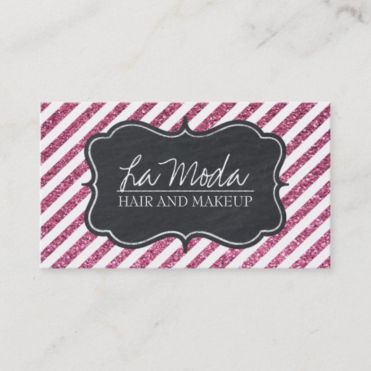 Glamoureus  Glitter Visitekaartje (Voorkant)