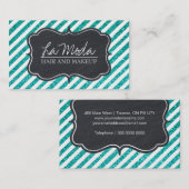 Glamoureus  Glitter Visitekaartje (Voorkant / Achterkant)