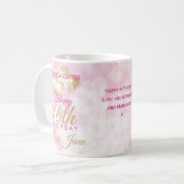 Glamoureus Goddochter 16th Birthday Balloon Koffiemok (Voorkant links)