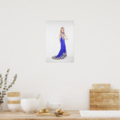 Glamoureus Godin - Blue Gown & Crown Poster 1 (Keuken)