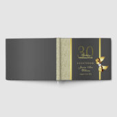 Glamoureus Gold & Black Birthday Party Gastenboek (Volledig)