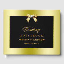 Glamoureus Gold Bow & Black Wedding