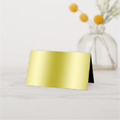 Glamoureus Gold Bow & Black Wedding Plaatskaartje (Achterkant)