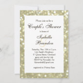Glamoureus Gold Couple's Shower Invitation Kaart (Achterkant)