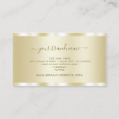 Glamoureus Gold-effect met Cute Tiny Faux Diamonds Visitekaartje (Achterkant)