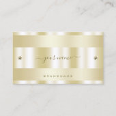 Glamoureus Gold-effect met Cute Tiny Faux Diamonds Visitekaartje (Voorkant)