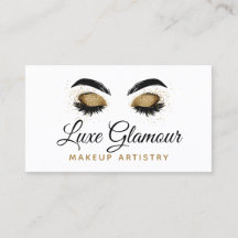 Glamoureus Gold Eye Lashes Makeup Artist Beauty Ba