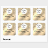 Glamoureus Gold Glitter Drippings Product Sticker (Vel)