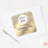 Glamoureus Gold Glitter Drippings Product Sticker (Envelop)