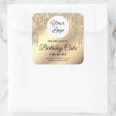 Glamoureus Gold Glitter Drippings Product Sticker (Tas)
