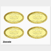 Glamoureus Gold Glitter Product Labels Rhinestones (Vel)