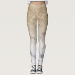 Glamoureus Gold Glitter White Marble Ombre Leggings<br><div class="desc">Dit chic en glamoureus design is perfect voor de trendy en stijlvolle vrouw. Het schildert een faux met dunne gouden glittersequine en wit met een zwarte marmer van het stenen patroon ombre gradiënt. Het is modern, meisjes, en cool. ***BELANGRIJKE NOTA VAN HET ONTWERP: Voor om het even welk verzoek van...</div>