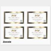 Glamoureus Gold Glitter White Product Labels Logo (Vel)