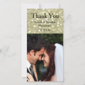 Glamoureus Gold Hartelijk dank Bedankkaart (Voorkant)