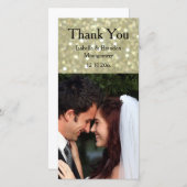 Glamoureus Gold Hartelijk dank Bedankkaart (Voorkant / Achterkant)