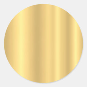 Glamoureus Gold Kijk Moderne Lege Lege Sjabloon Ronde Sticker