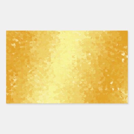 Glamoureus Gold Kijk naar de zwarte Sjabloon Rechthoekige Sticker (Voorkant)
