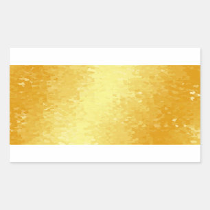 Glamoureus Gold Kijk naar de zwarte Sjabloon Rechthoekige Sticker