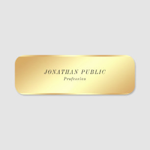 Glamoureus Gold Kijk uit Latijns-Amerikaanse tekst Naamplaatje