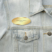 Glamoureus Gold-look elegant eenvoudig design mode Naamplaatje (In situ)