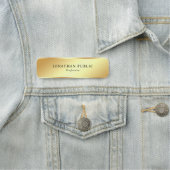 Glamoureus Gold-look elegant Sjabloon voor modern  Naamplaatje (In situ)