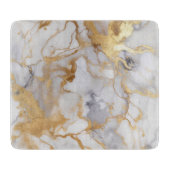 Glamoureus Gold Marble Effect Snijplank (Voorkant)