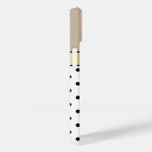 Glamoureus Gold Name Champagne & White Black Dot Case-Mate iPhone Case (Achterkant / Rechts)