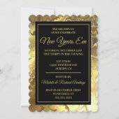 Glamoureus Gold New Years Uitnodiging (Voorkant)