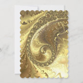 Glamoureus Gold New Years Uitnodiging (Achterkant)