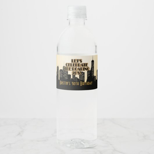 Glamoureus Gold, partij uit 1920 Waterfles Etiket (Voorkant)