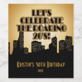 Glamoureus Gold, partij uit 1920 Wijn Etiket (Enkel label)