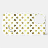 Glamoureus Gold Polka Dot Case-Mate iPhone Case (Achterkant (horizontaal))