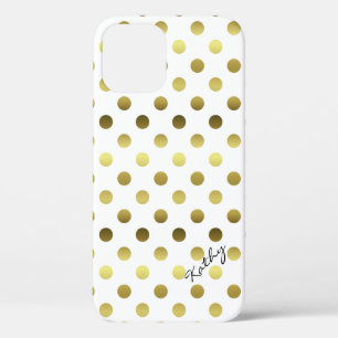 Glamoureus Gold Polka Dot Case-Mate iPhone Case