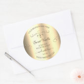 Glamoureus Gold Product Labels Golden  Hearts (Envelop)