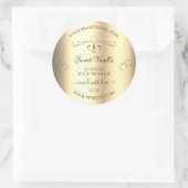 Glamoureus Gold Product Labels Golden  Hearts (Tas)