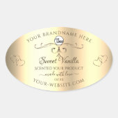 Glamoureus Gold Product Labels  Harten Logo (Voorkant)