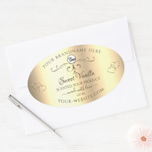 Glamoureus Gold Product Labels Harten Logo