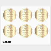 Glamoureus Gold Product Labels Harten Logo (Vel)