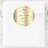 Glamoureus Gold Product Labels Harten Logo (Tas)