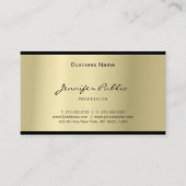 Glamoureus Gold Professional Elegant Script Visitekaartje (Voorkant)