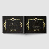 Glamoureus Gold Roaring 20 Art Deco Wedding Gastenboek (Volledig)