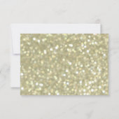 Glamoureus Gold RSVP Kaartje (Achterkant)