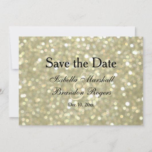 Glamoureus Gold Save the Date (Achterkant)
