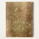 Glamoureus Gold Sparging Diamond Glitter Monogram Planner (Achterkant)
