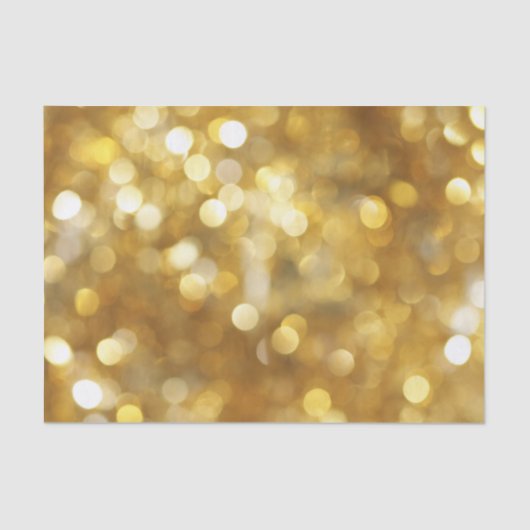 Glamoureus Gold Sparkles Festive Tissue Paper Tissuepapier (Voorkant)
