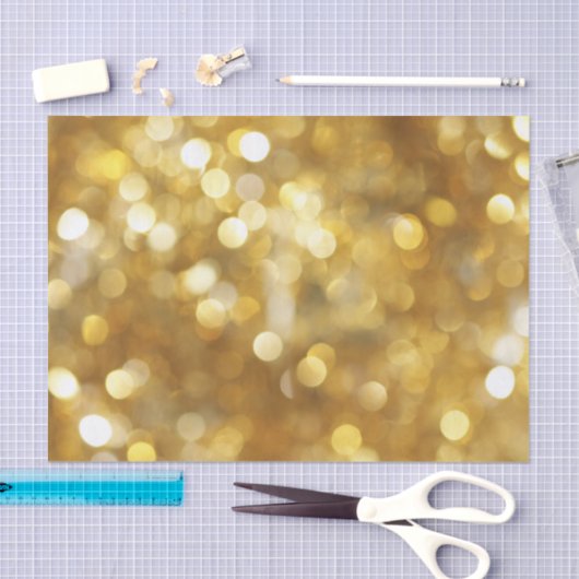 Glamoureus Gold Sparkles Festive Tissue Paper Tissuepapier (Craft)