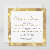 Glamoureus Gold Sparkles - Kerstmis Kaart (Voorkant)